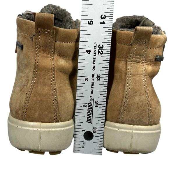 ECCO Ankle Boots Soft 7 Tred GTX Womens 7 Sage Oiled Nubuck Tan HighTop Outdoors - Picture 4 of 11